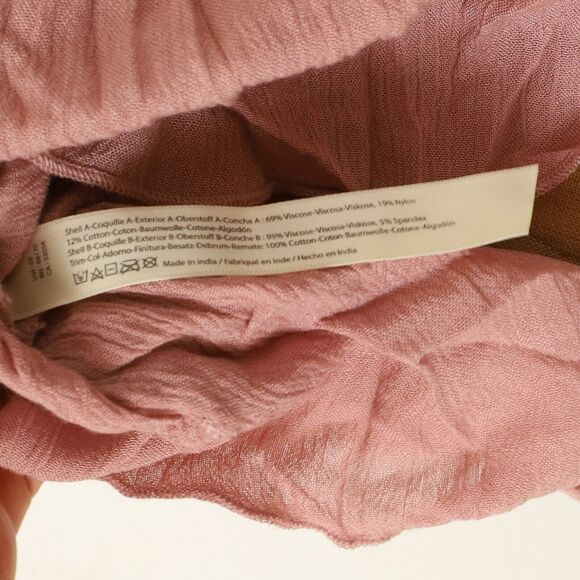 Free People Intimately Adella Cami S Mauve Pink Lace Tiered Peplum Crop NWT B85 - Picture 6 of 6